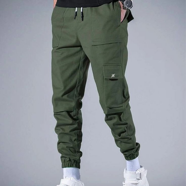Olive Cargo Six Pocket Stretchable Trouser
